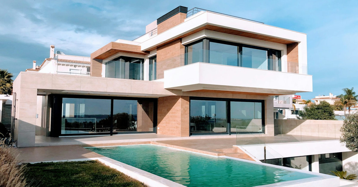 Modern villa exterior design in Bangalore with practical contemporary architecture