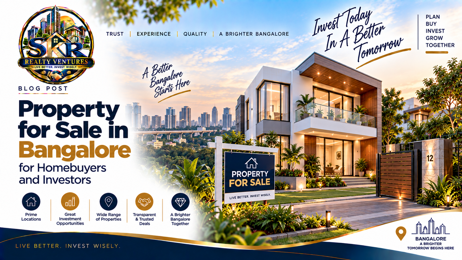 Property for Sale in Bangalore for Homebuyers and Investors